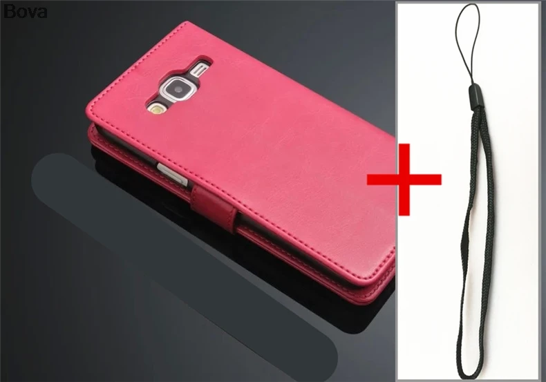 Rose Lanyard 1 Для fundas samsung J5 держатель для карт чехол для samsung galaxy J5 кожаный чехол для телефона ультра тонкий кошелек флип-чехол - Цвет: Rose Lanyard 1