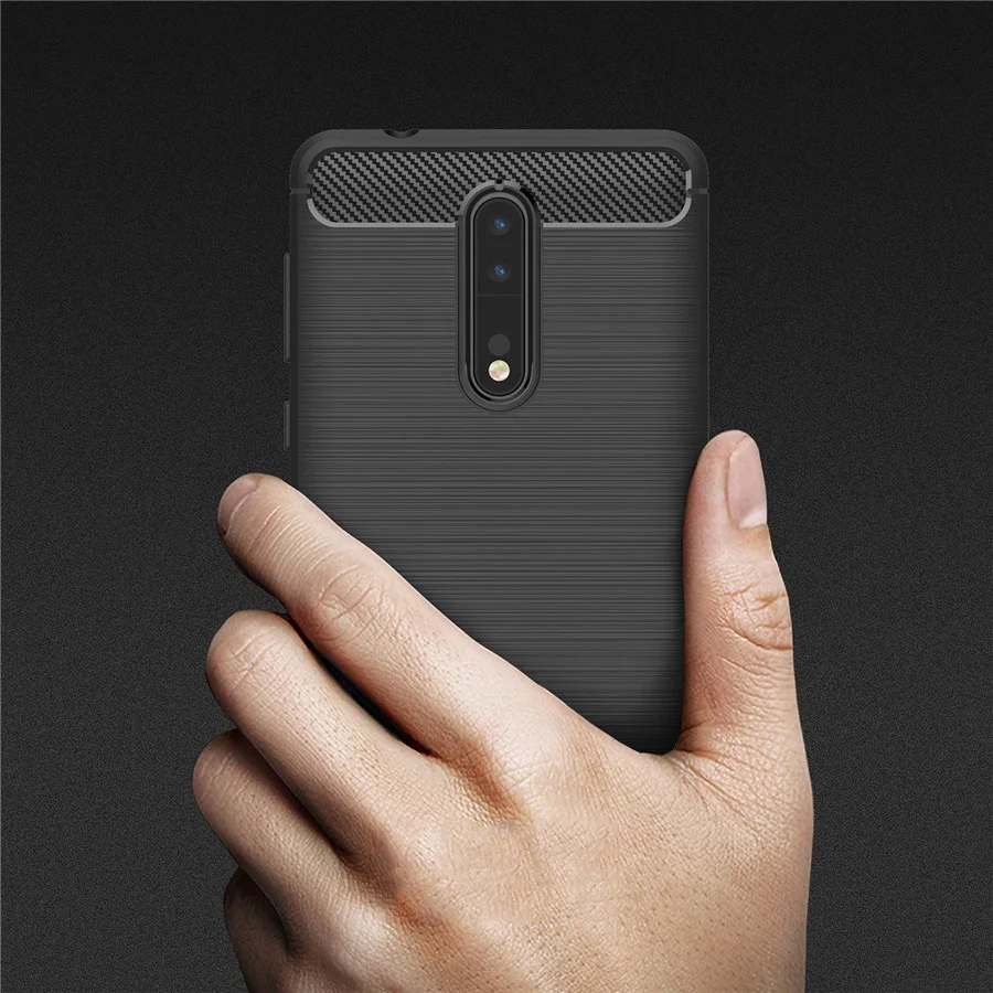 Ultra Thin Carbon Fiber Texture Soft TPU Silicone Brushed Case Cover for Nokia 2 3 5 6 7 Plus 8 9 2018 Slim Cases Fundas |