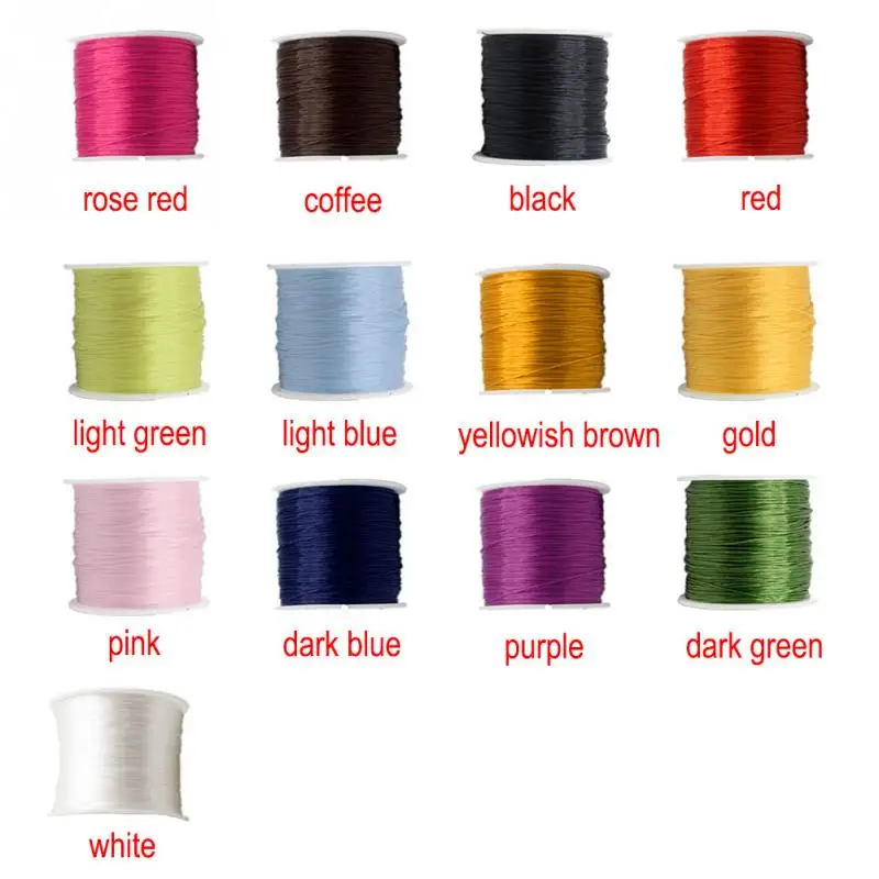 13 Цвет DIY эластичная нить шнур Швейные шить кожаный браслет ремесло линию