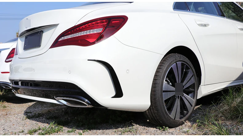 Для Mercedes-Benz CLA250 передние Автомобильные наклейки на бампер CLA W117 amg задний бампер C117 аксессуары воздушный нож в сетку модификация