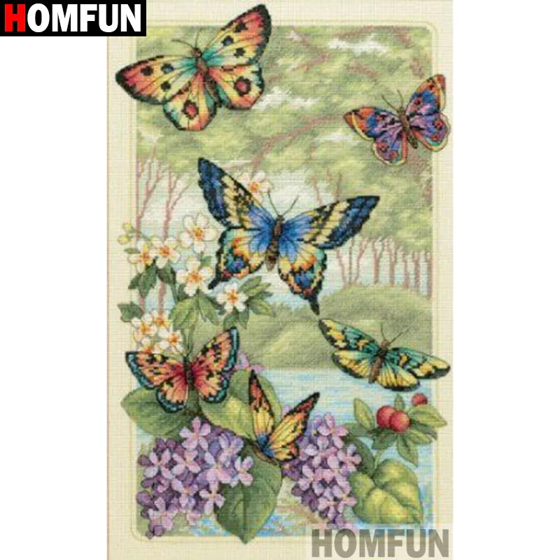 Алмазная вышивка HOMFUN A17643 5D картина сделай сам с квадратными/круглыми стразами