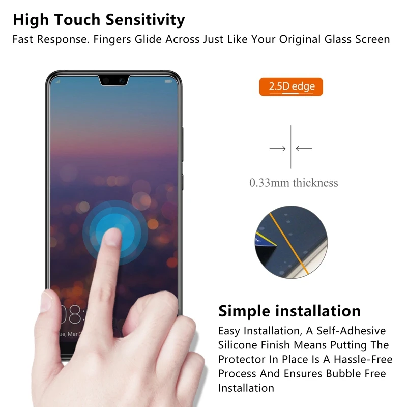 Защитное стекло для huawei p 20 закаленное p20 pro p9 p10 lite plus mate 9 10 nova 2i защитная пленка