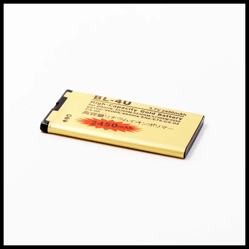 Аккумулятор для телефона Nokia 301 500 5250 5330 5530 5730 BL 4U E66 2 шт./лот|Аккумуляторы мобильных