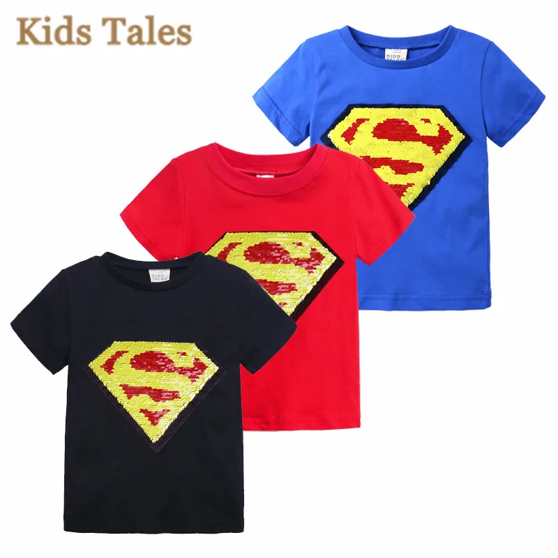 PR-360 летняя футболка для мальчиков и девочек Детские Волшебные двусторонние