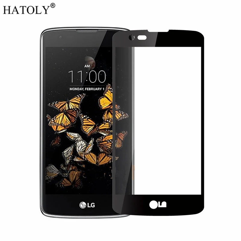 Закаленное стекло для LG K7 2 шт. Защита экрана 2016 полное покрытие X210 X210DS MS330 3D пленка