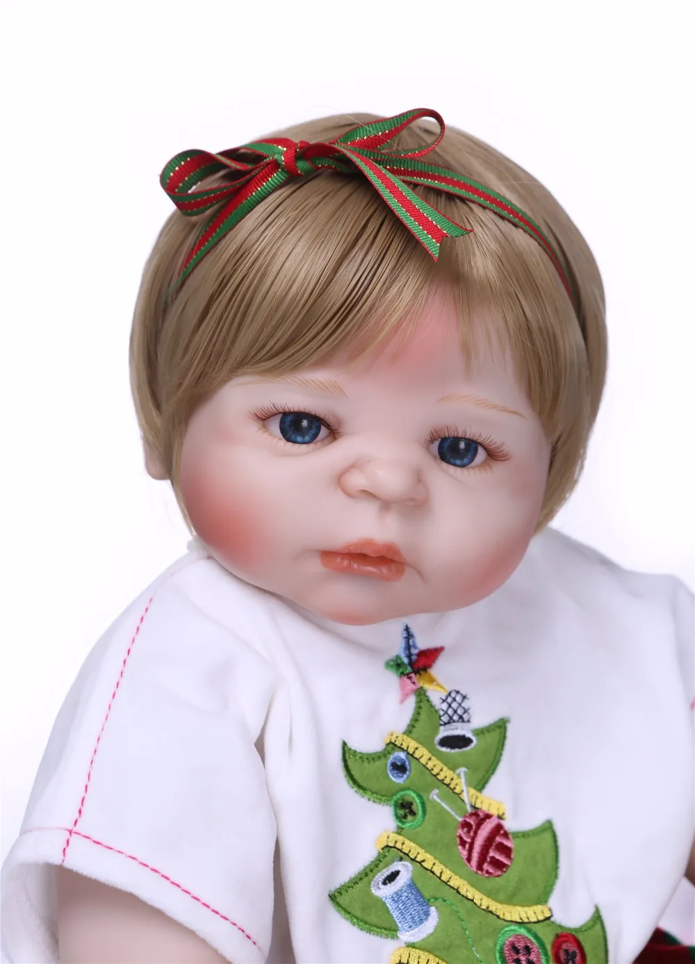 NPK 55 см куклы ручной работы Reborn реалистичные полностью силиконовые виниловые Bebe