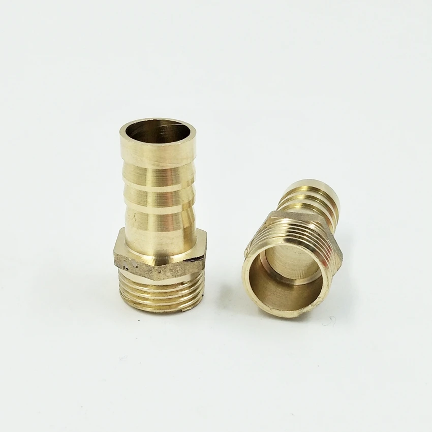 2pcs/lot Brass Pipe Fitting 16mm Hose Barb Tail G1/2&quot Male Thread Connector Joint Copper Coupler Adapter | Обустройство дома