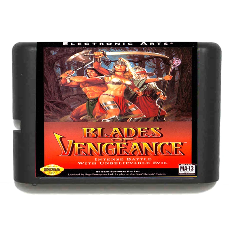 Blade Of vengeance для 16 битной игровой карты Sega MD Mega Drive видеоигровой консоли Genesis PAL USA