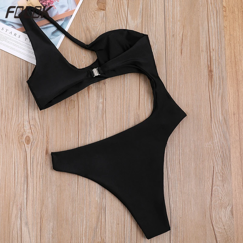 

2019 Sexy One Piece Swimsuit Push Up Swimwear Women Monokini Bodysuit Cut Out Swim Suit Female Bathing Suit Summer Beach Wear
