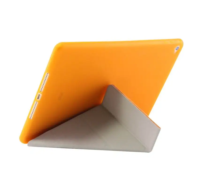 Ultra Slim Case для Apple iPad Air 2 Ipad6 штатив Smart с ТПУ Прозрачная задняя крышка A1566 A1567