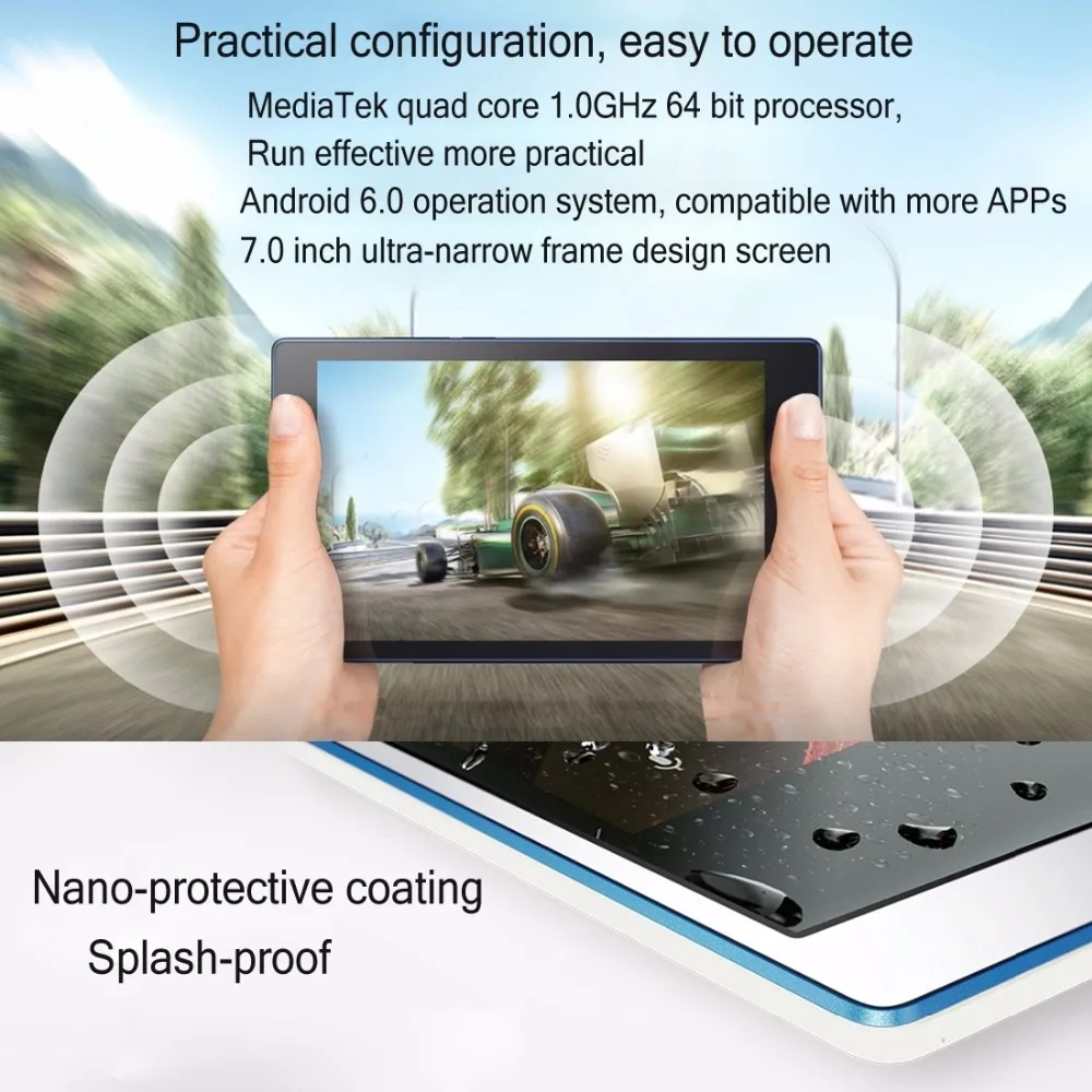Original Lenovo Tab3 730M 7.0 inch MTK8735P Quad Core 1.0GHz RAM 2GB ROM 16GB Android 6.0 4G Phone Call Tablets PC GPS 5MP | Компьютеры и
