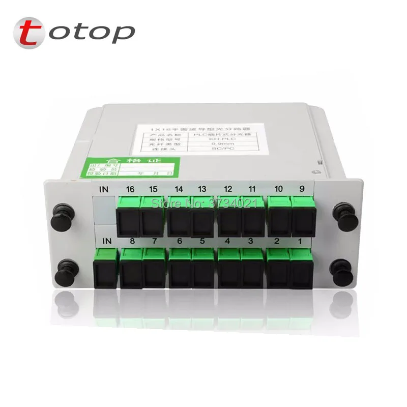 SC APC PLC 1X16 Сплиттер Волоконно оптическая коробка FTTH сплиттер с плоского типа