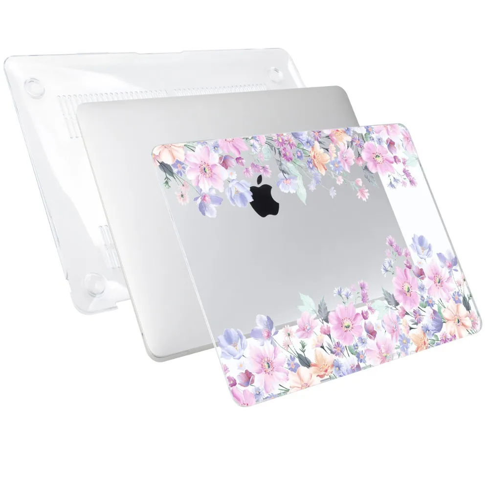 Чехол с кристаллами для 2018 Macbook Air 13 &quotA1932 милый цветочный пластиковый жесткий