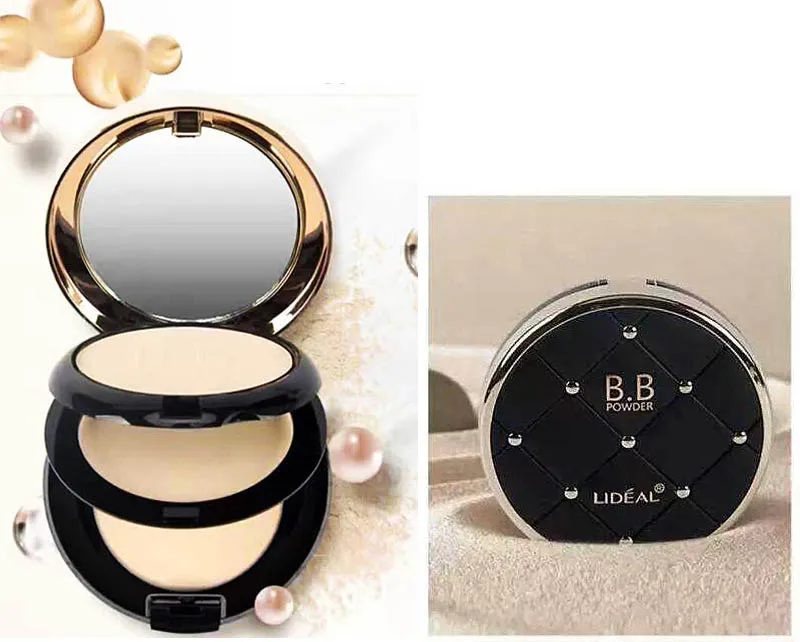 Brand Natural Make Up Base Face Powder Foundations Oil-control Brighten Concealer Whitening BB Pressed Cosmetics |