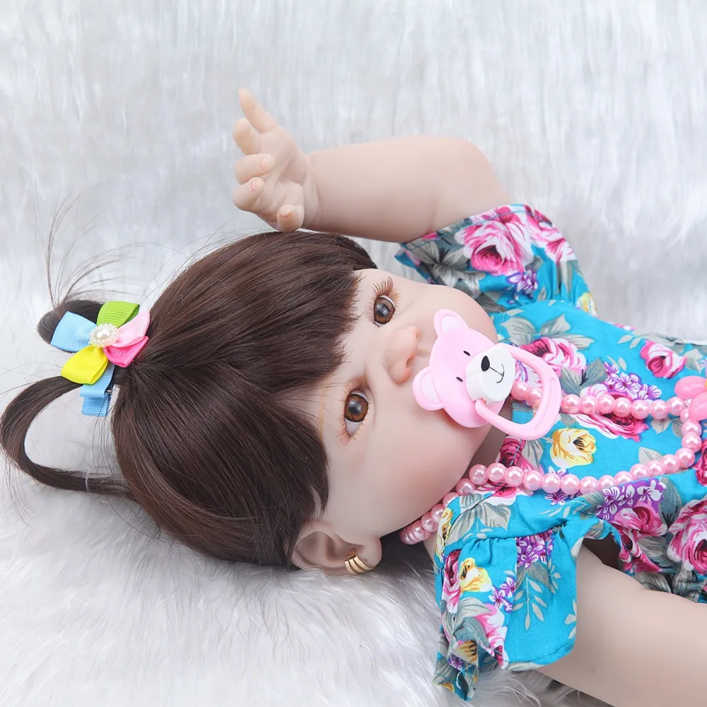 57 см Реалистичная кукла реборн любит полное тело силиконовый ребенок reborn boneca в