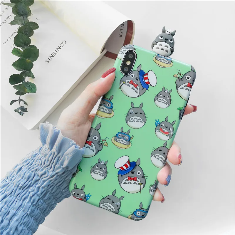 Cute Totoro Spirited Away Ghibli Miyazaki Anime Kaonashi Soft Clear Phone Case For iPhone6 6S 7 8 Plus XS Max TPU Toy Cover |