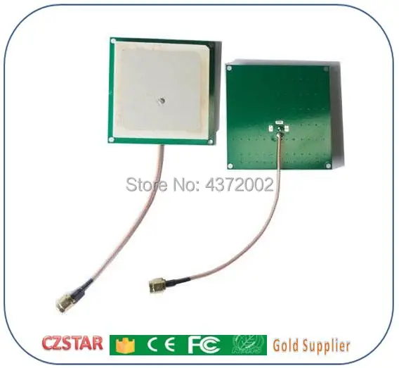UHF RFID считыватель карт антенна 1-6 метров дальность дальности антенны PCB Керамическая маленькая антенна 868 МГц для интегративного UHF считывателя
