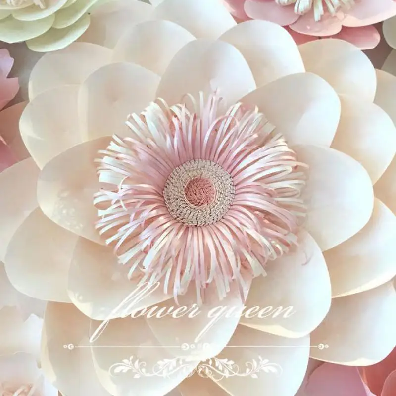 96 шт. разных размеров и стилей картонные гигантские бумажные цветы для витрины