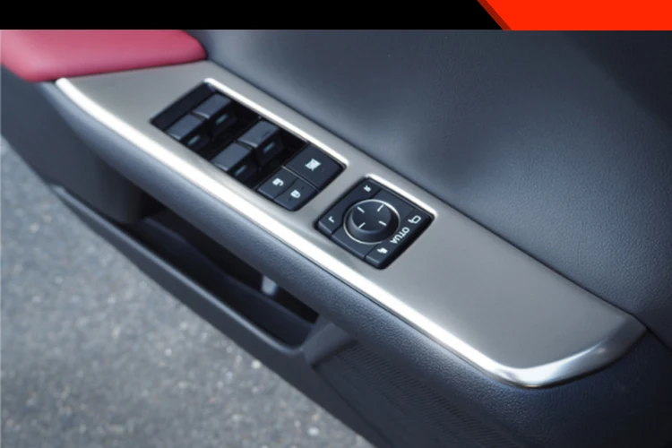 Для Lexus UX200 UX250h UX260h стайлинга автомобилей салонные аксессуары дверь подлокотник кнопка включения крышка отделка Стикеры