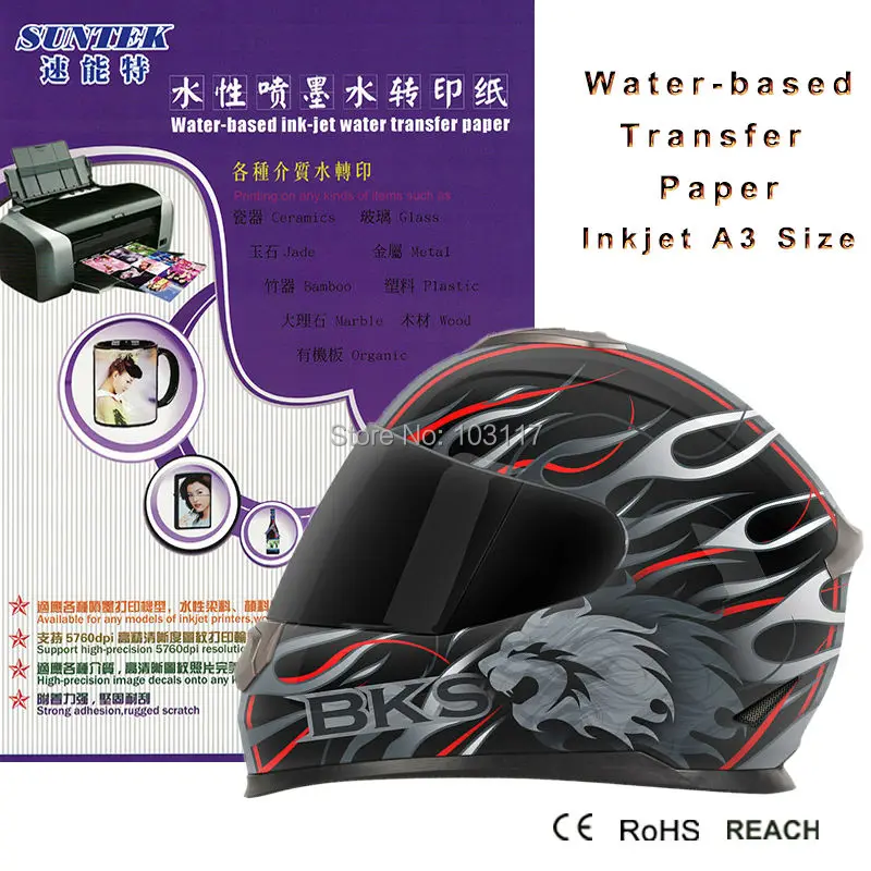 40 листов струйной бумаги для переноса воды с переводной бумагой сертификатом CE