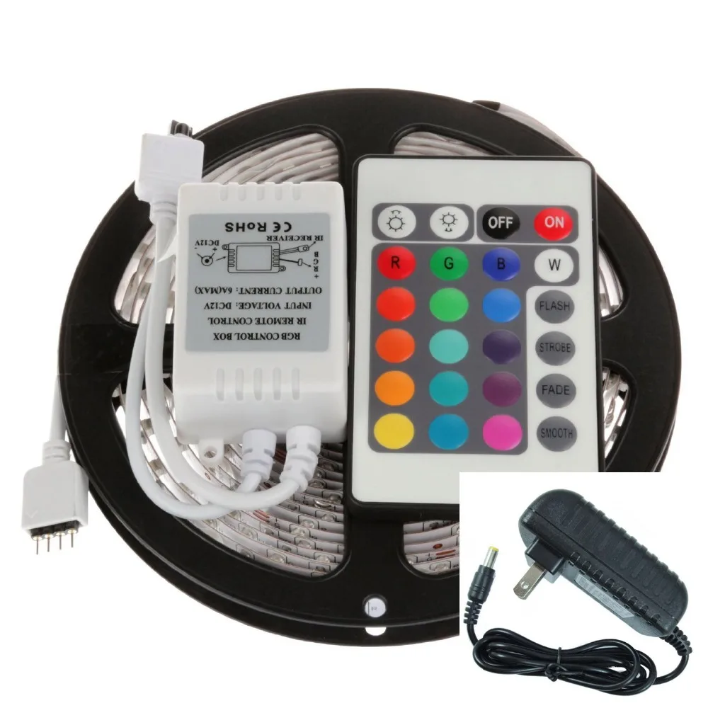 RGB 5M SMD3528 гибкая лента светодиодная Водонепроницаемый/не 300 комплект светодиодной