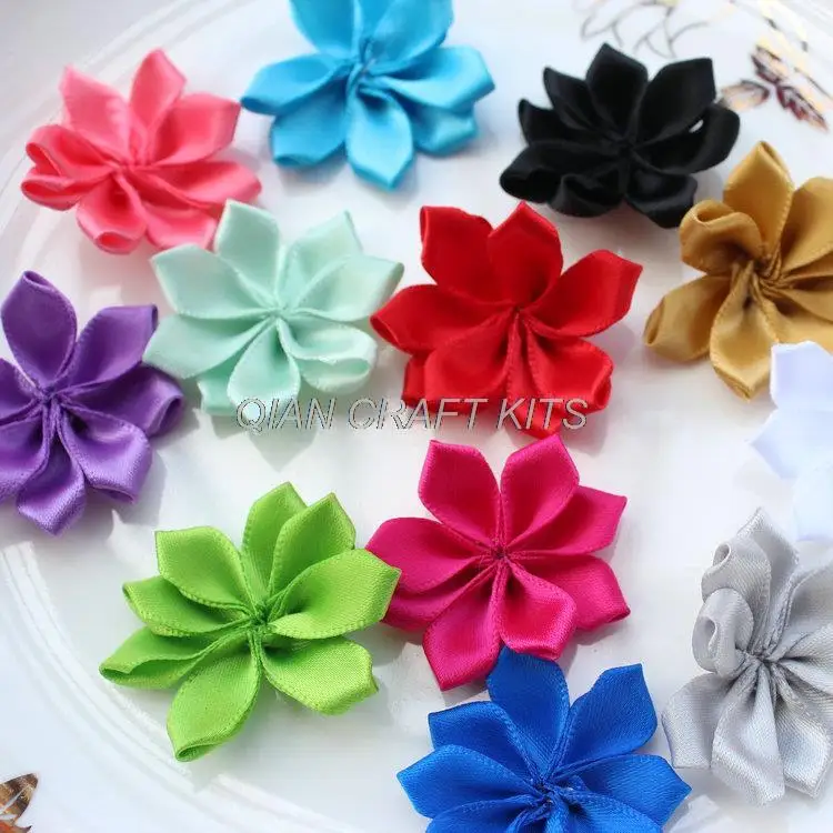 

200pcs mix colors Dainty Star Flowers 36mm - Silk Flowers Wholesale Lot Hairbow Supplies, Etc.or you choose colors