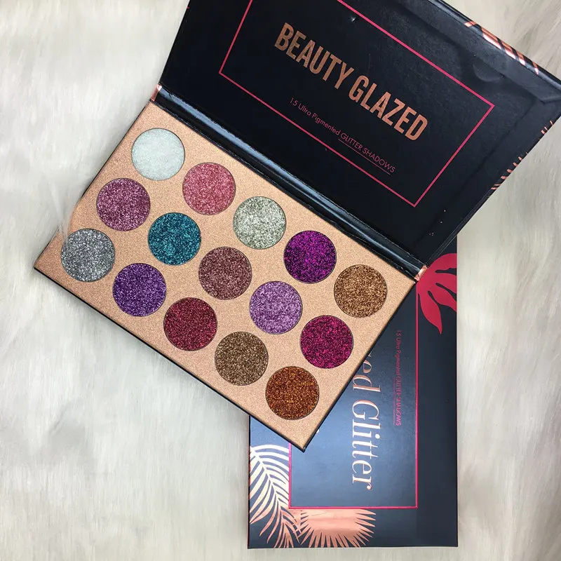 BEAUTY GLAZED макияж блестящие тени для век Палитра матовые мерцающие светящиеся