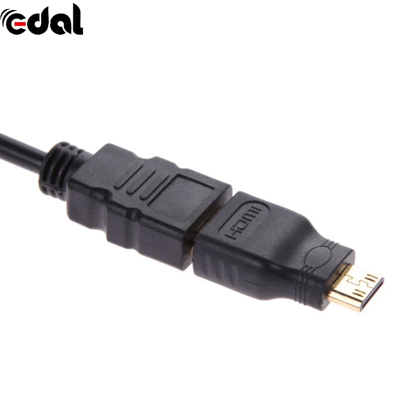 Адаптер переходник EDAL с Micro Mini HDMI на VGA штырь гнездо аудиошнуром|Кабели VGA| |