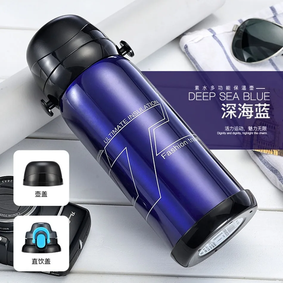 Портативный большой емкости походный термос чашка тур из нержавеющей стали