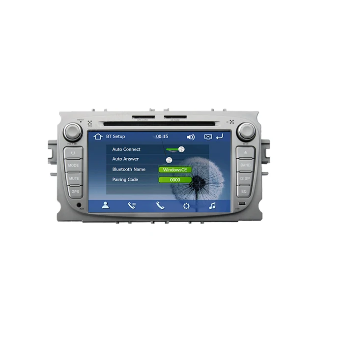 7 &quot2 din Dvd-плеер Автомобиля Для FORD Mondeo S-MAX Connect FOCUS 2008-2011 с GPS Navi странения Bluetooth ТВ