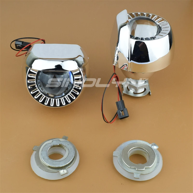 HID Bi-xenon проектор линзы фары Противотуманные фары H4 H7 автомобили/мотоцикл фары H1 Ксеноновые лампы 1,8 ''модифицированные аксессуары стиль