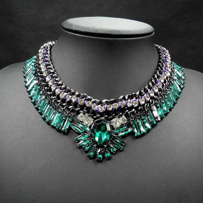 Винтажное ожерелье-чокер Shourouk женское массивное ювелирное изделие с воротником