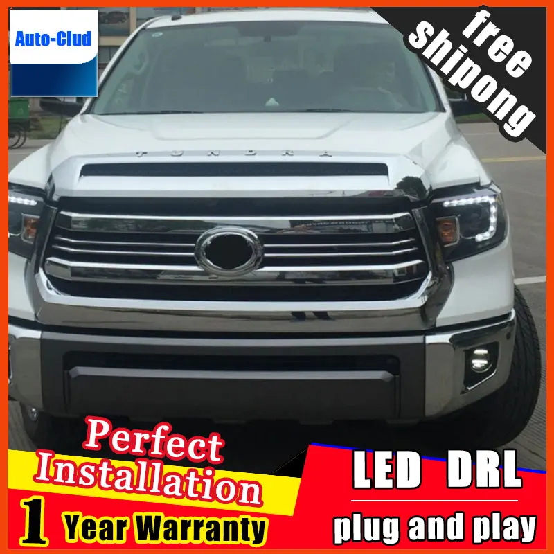 Авто Стайлинг светодиодный туман светильник для Toyota Tundra 2014 2015 2016 противотуманный