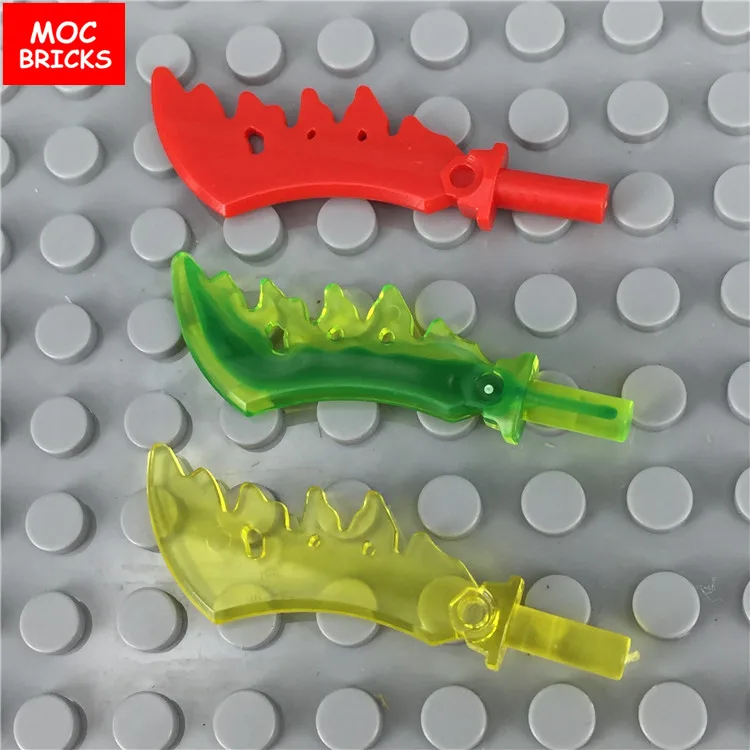 100 шт./лот MOC Кирпичи Ниндзя фигуры Оружие - Нож Модель Фигурки действий образовательные строительные блоки собранные игрушки лучшие подарки для детей.