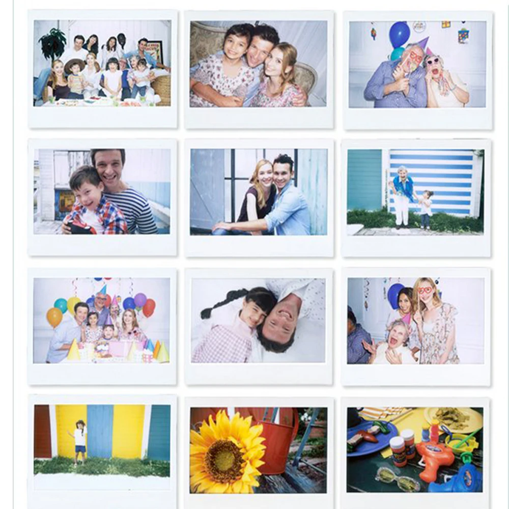 Оригинальная пленка Fujifilm Instax 60 листов белая фотопленка для Fuji Instant Polaroid