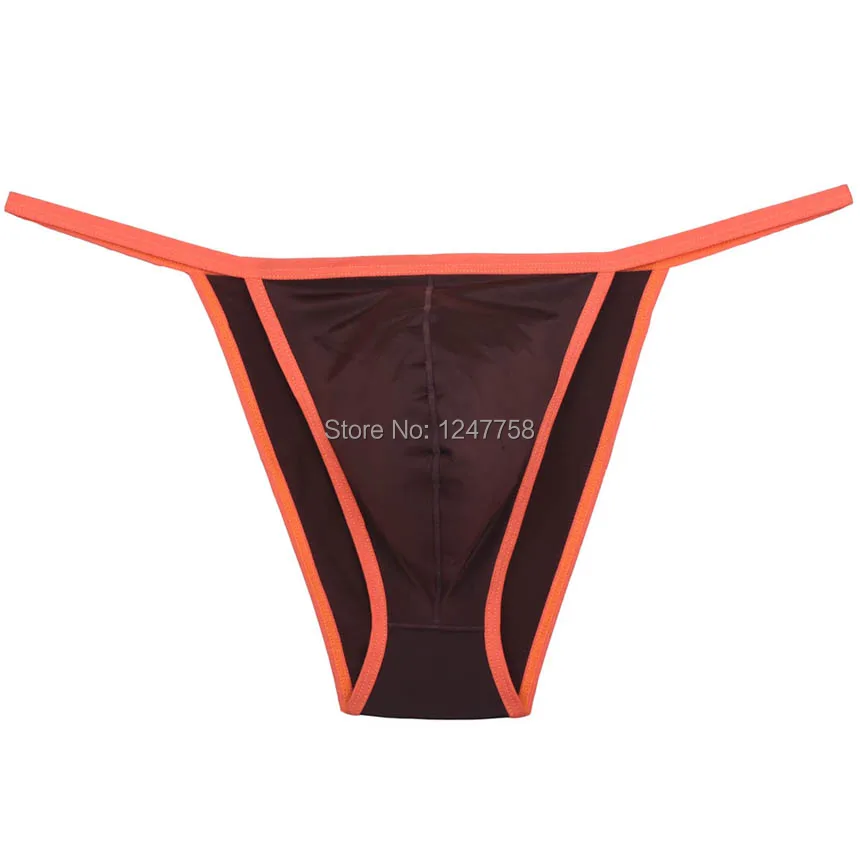 Мужские трусы бикини с мешочком из ледяного шелка мужские B бандаж трусы| |