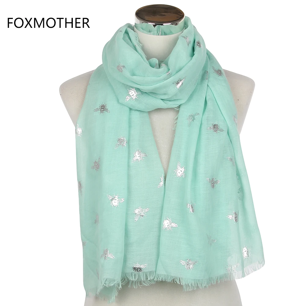 FOXMOTHER новый бренд Модный летний белый синий мятный бронзированный серебряный