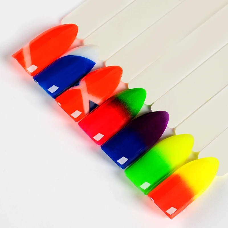 

T-TIAO CLUB 8 Boxes Neon Pigment Nail Powder Dust Gradient Glitter Iridescent Acrylic Powder Colorful Nail Art Decoration