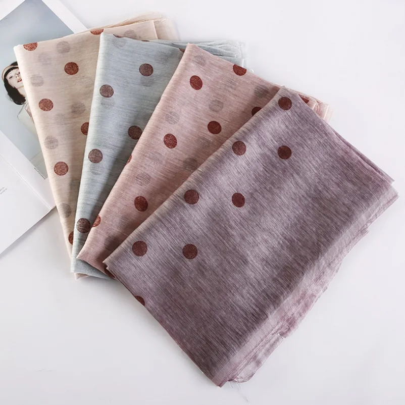 

Special Offer! Colored Dots Scarves Blends Silk Wool Scarf Women Long Scarf Shawl Wraps