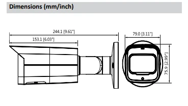 2MP WDR IR мини пуля камера сетевая IPC HFW4231T ASE H.265 80m Интеллектуальное обнаружение и POE