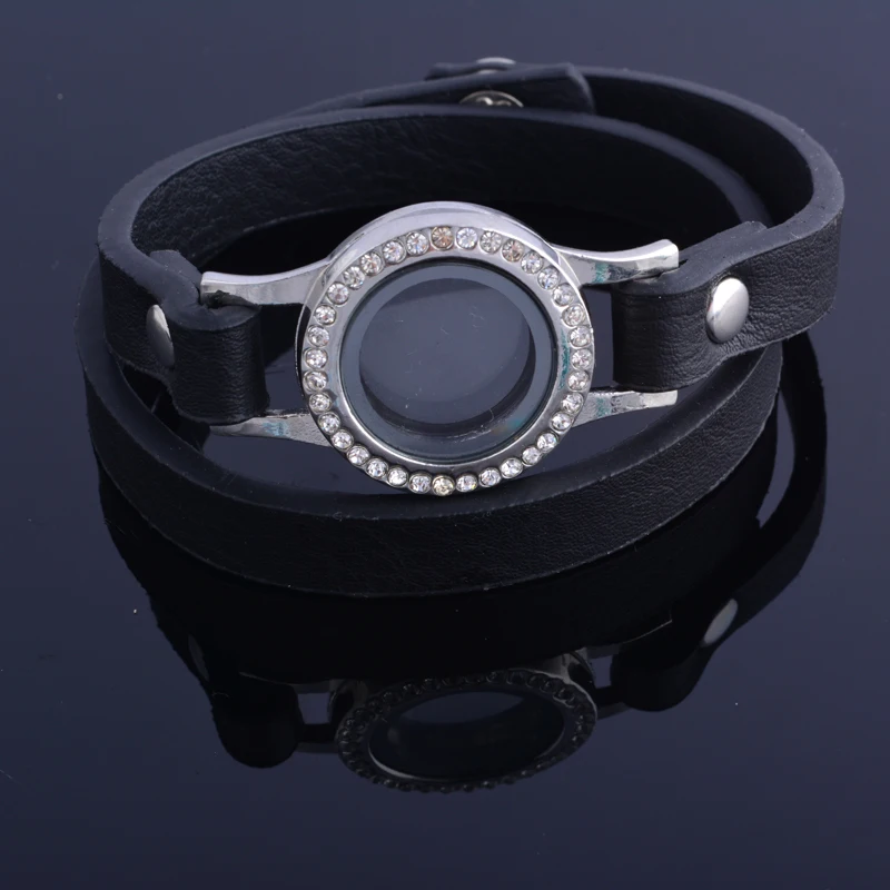 Кожаный браслет с медальоном двойной кожаный высокого качества|bracelet leather