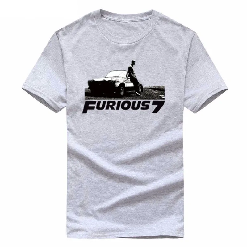 The Fast and the Furious & 7 Vin Paul Walker футболка с короткими рукавами хлопковые мужские