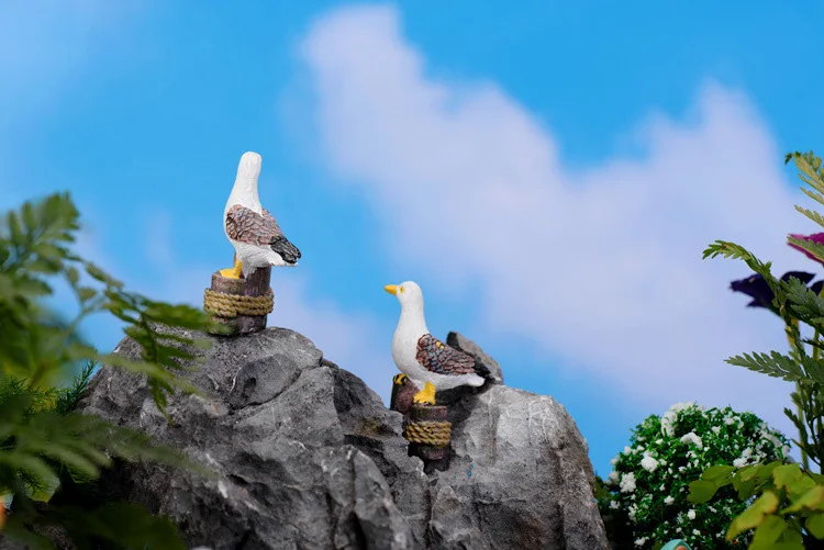 2 шт. миниатюрная фигурка совы миниатюрное украшение для мини-сказочный сад