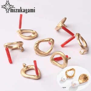 Полые серьги-капельки из цинкового сплава, соединители для поделок, 14 х19 мм, 6 шт.лот, модные аксессуары сделай сам