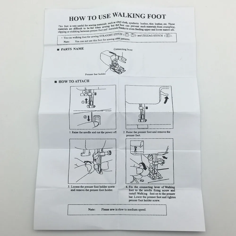

Walking Foot Low Shank With Quilting Guide Presser Foot 10449WSR /7mm AA7191