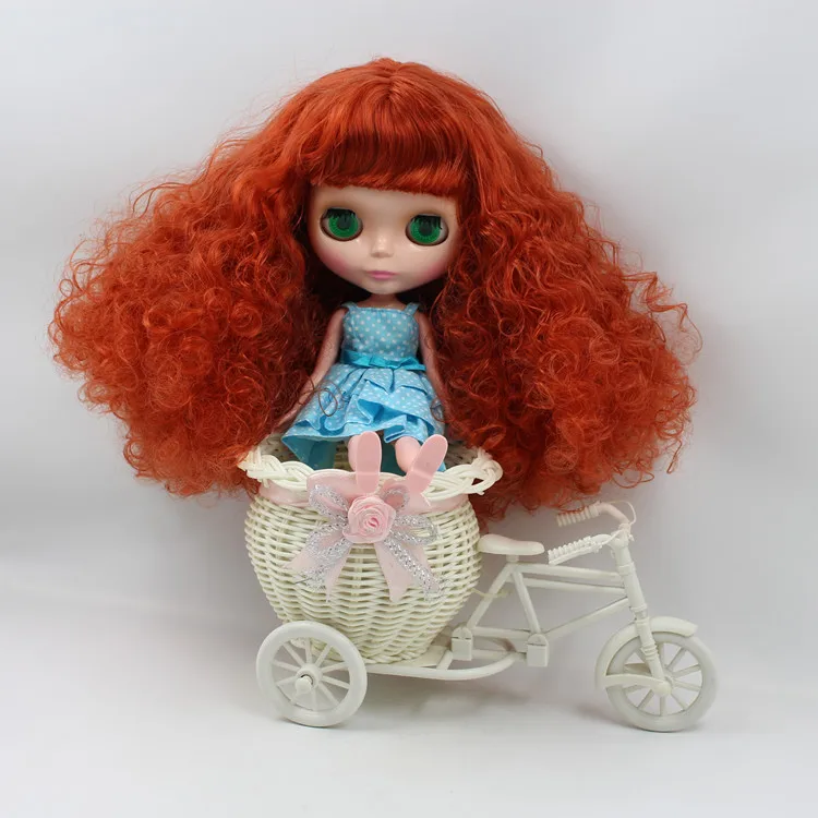 Обнаные женские куклы Блит фабричная кукла медные красные волосы 11411|nude blythe