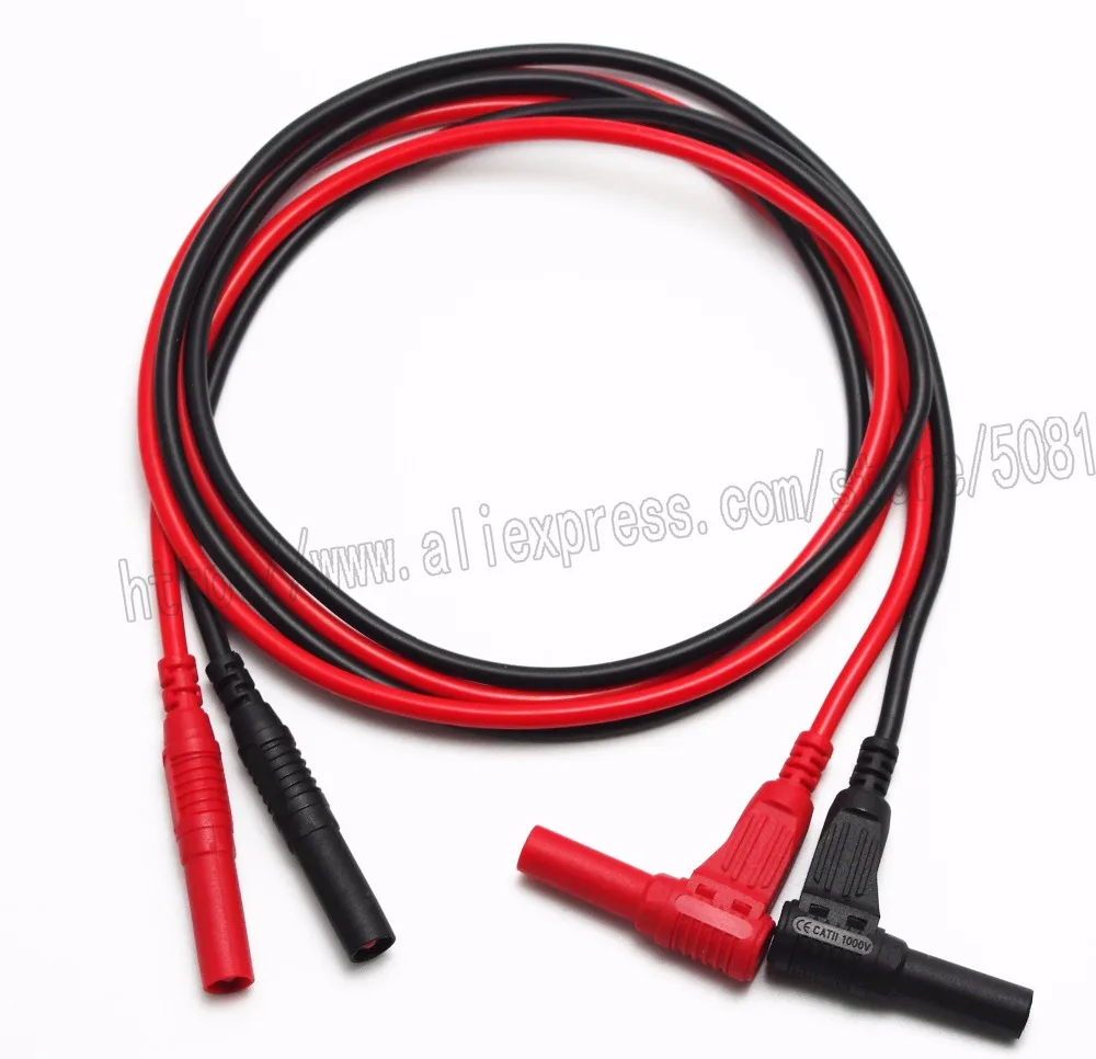 1 м/3 фута/39 дюймов 4 мм мультиметр тестовый свинцовый ПВХ корпус прямоугольный