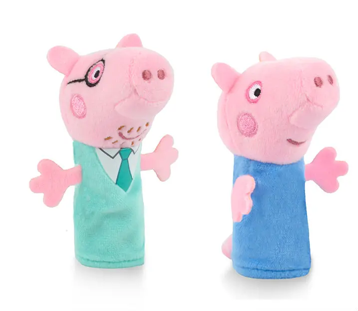 Горячая Распродажа 2 шт. натуральная со Свинкой Пеппой Палец Кукольный Peppa Джордж