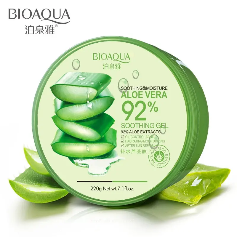 BIOAQUA Натуральный гель алоэ вера гладкая влажность 92% экстракты дневной крем