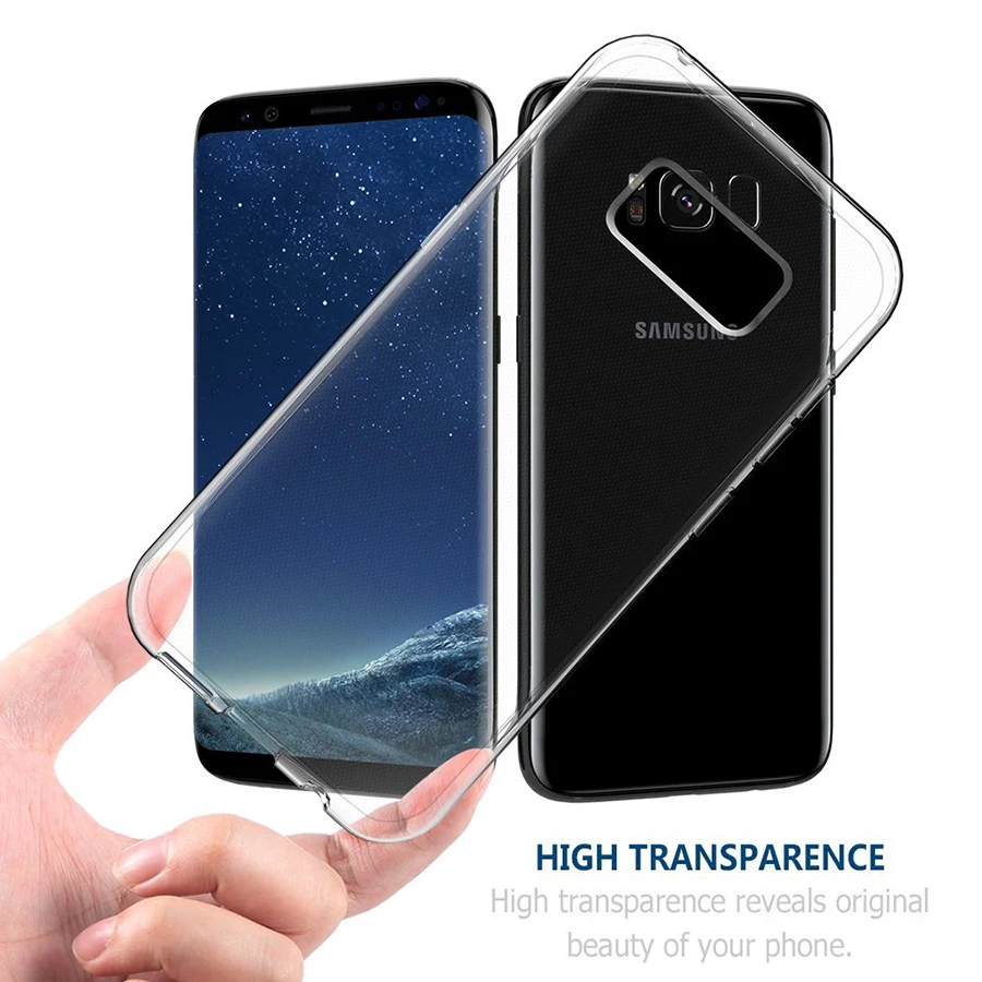 Мягкий ТПУ противоударный чехол для задней крышки samsung Galaxy A5 A3 A7 2016 2017 A6 2018 S8 плюс S6